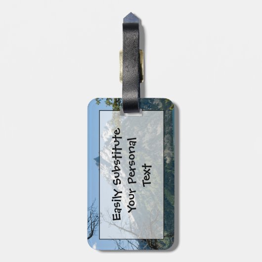 Étiquette À Bagage Identification facile nationale grande du parc #10 (Dos Vertical)