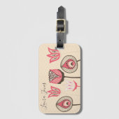 Étiquette À Bagage Identification Unique pour Femmes et Dames d'Artis (Devant Vertical)