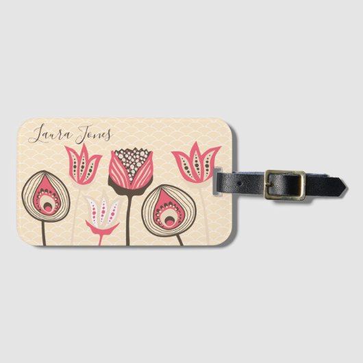 Étiquette À Bagage Identification Unique pour Femmes et Dames d'Artis (Devant Horizontal)