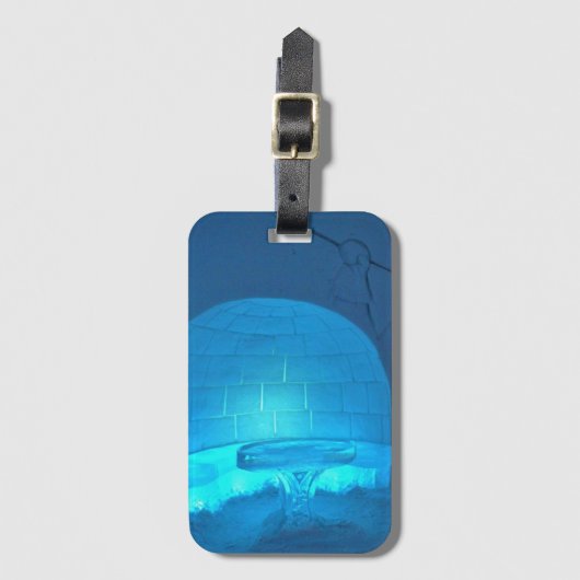 Étiquette À Bagage Igloo room at Hotel de Glace, Québec, Canada (Devant Vertical)