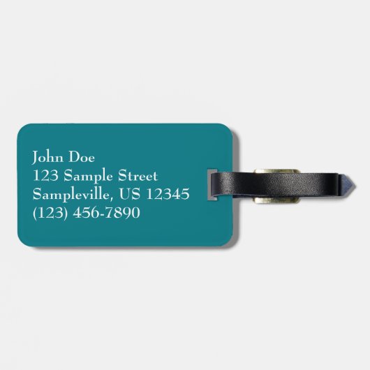 Étiquette À Bagage Iguana à St Thomas (Dos horizontal)