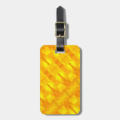 Étiquette À Bagage Ikat Jaune (Devant Vertical)