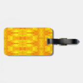 Étiquette À Bagage Ikat Jaune (Dos horizontal)