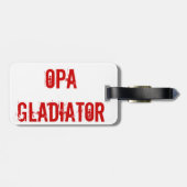 Étiquette À Bagage Il a manipulé ! Étiquette de bagage de scandale (Dos horizontal)