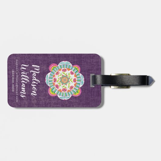 Étiquette À Bagage Il est comme Frida III (Dos horizontal)