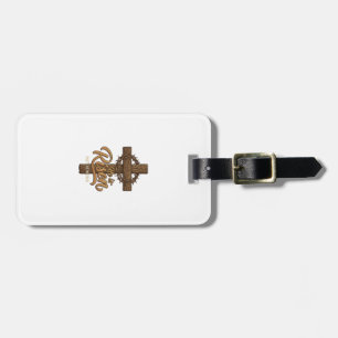 Étiquette À Bagage Il Est Ressuscité Croix Couronne D'épines Chemise