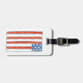 Étiquette À Bagage Il n'y a aucun endroit comme le drapeau de la (Devant horizontal)