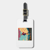 Étiquette À Bagage Il pense que je suis le nettoyeur à la maison Sass (Devant Vertical)