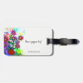 Étiquette À Bagage Il suffit de continuer à voyager avec une étiquett (Dos horizontal)