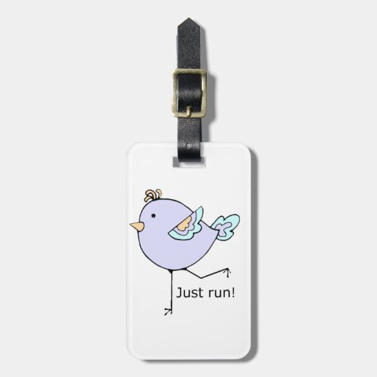 Étiquette À Bagage Il suffit d'exécuter un devis motivationnel pour e (Devant Vertical)