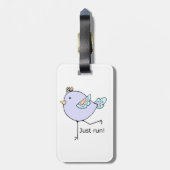 Étiquette À Bagage Il suffit d'exécuter un devis motivationnel pour e (Dos Vertical)