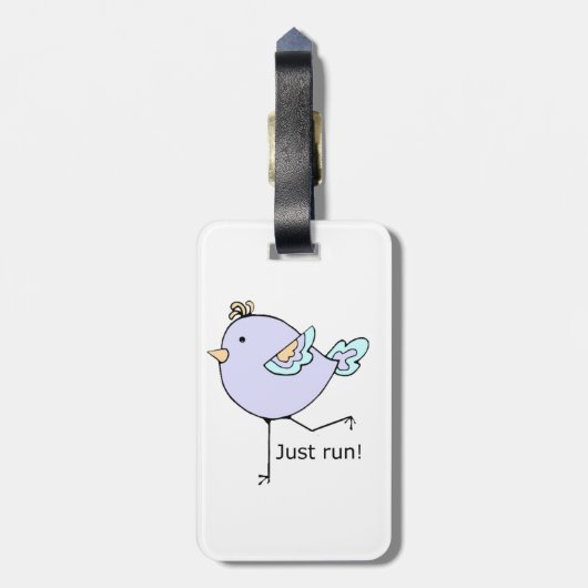 Étiquette À Bagage Il suffit d'exécuter un devis motivationnel pour e (Dos Vertical)