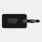 Étiquette À Bagage Il vient d'être marié avec un script et une photo  (Dos horizontal)