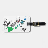 Étiquette À Bagage Îles d'Hawaï (Devant horizontal)