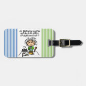 Étiquette À Bagage Illettrer l'Humour populaire (Devant horizontal)