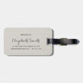 Étiquette À Bagage Illinois - Home Sweet Home Burlap look (Dos horizontal)