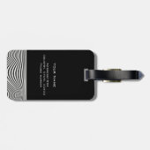 Étiquette À Bagage Illusion optique cool personnalisée (Dos horizontal)