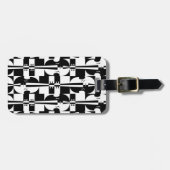 Étiquette À Bagage Illusion optique de violon (Devant horizontal)