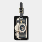 Étiquette À Bagage Illustrated SLR Camera Professional Photographer (Devant Vertical)