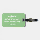 Étiquette À Bagage Illustration amusante d'un cochon de phacochère af (Dos horizontal)