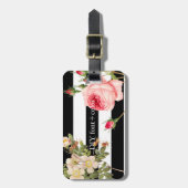 Étiquette À Bagage Illustration botanique Vintage PixDezines (Devant Vertical)