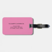 Étiquette À Bagage Illustration Cute Giraffe personnalisée (Dos horizontal)