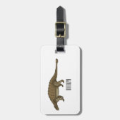 Étiquette À Bagage Illustration d'Ankylosaurus (Devant Vertical)
