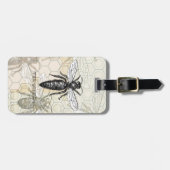 Étiquette À Bagage Illustration d'antiquité de l'insecte de la reine  (Devant horizontal)