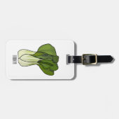 Étiquette À Bagage Illustration de Bok choy (Devant horizontal)