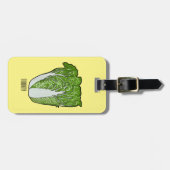 Étiquette À Bagage Illustration de chou chinois (Devant horizontal)