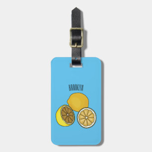 Étiquette À Bagage Illustration de citron