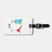 Étiquette À Bagage Illustration de cocktail (Devant horizontal)