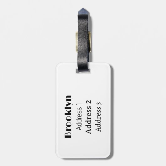 Étiquette À Bagage Illustration de cocktail (Dos Vertical)