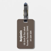 Étiquette À Bagage Illustration de dessin animé d'un couple de souris (Dos Vertical)