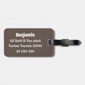 Étiquette À Bagage Illustration de dessin animé d'un couple de souris (Dos horizontal)