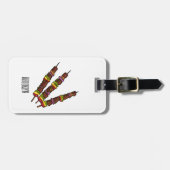 Étiquette À Bagage Illustration de dessin animé Kebab ou kabob (Devant horizontal)