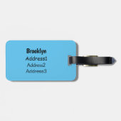 Étiquette À Bagage Illustration de dessin de chien de Havan (Dos horizontal)