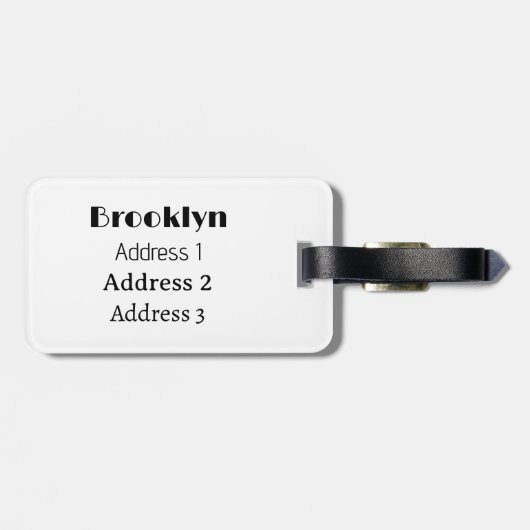 Étiquette À Bagage Illustration de dessin sur le cerf (Dos horizontal)