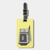 Étiquette À Bagage Illustration de dessin sur ordinateur (Devant Vertical)