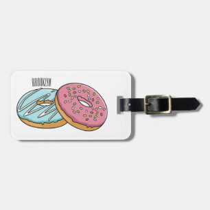 Étiquette À Bagage Illustration de Donut