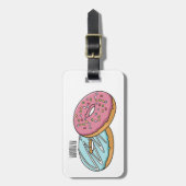 Étiquette À Bagage Illustration de Donut (Devant Vertical)