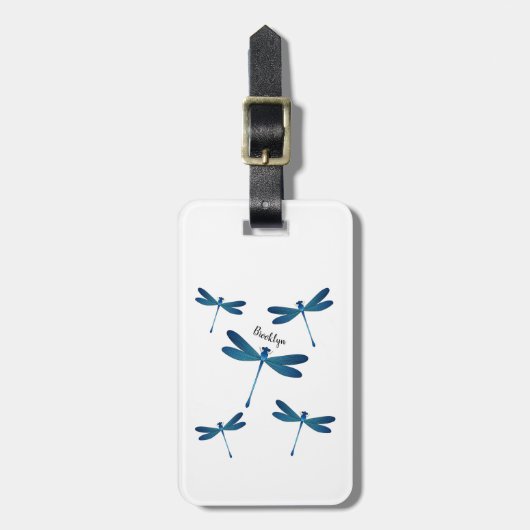 Étiquette À Bagage Illustration de dragonfly (Devant Vertical)