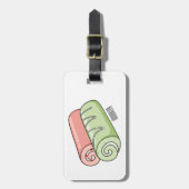 Étiquette À Bagage Illustration de gâteau suisse roll / roll (Devant Vertical)