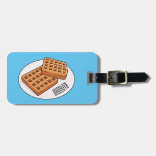 Étiquette À Bagage Illustration de gaufre