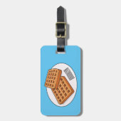 Étiquette À Bagage Illustration de gaufre (Devant Vertical)