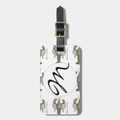 Étiquette À Bagage Illustration de homard, fruits de mer du Maine (Devant Vertical)