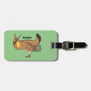 Étiquette À Bagage Illustration de la bande dessinée de poulet de pra