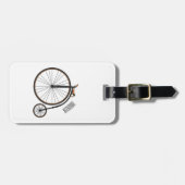 Étiquette À Bagage Illustration de la bande dessinée de vélo à grande (Devant horizontal)