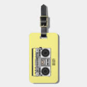 Étiquette À Bagage Illustration de la bande dessinée radio (Devant Vertical)