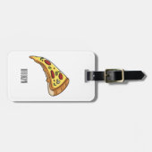 Étiquette À Bagage Illustration de la pizza (Devant horizontal)